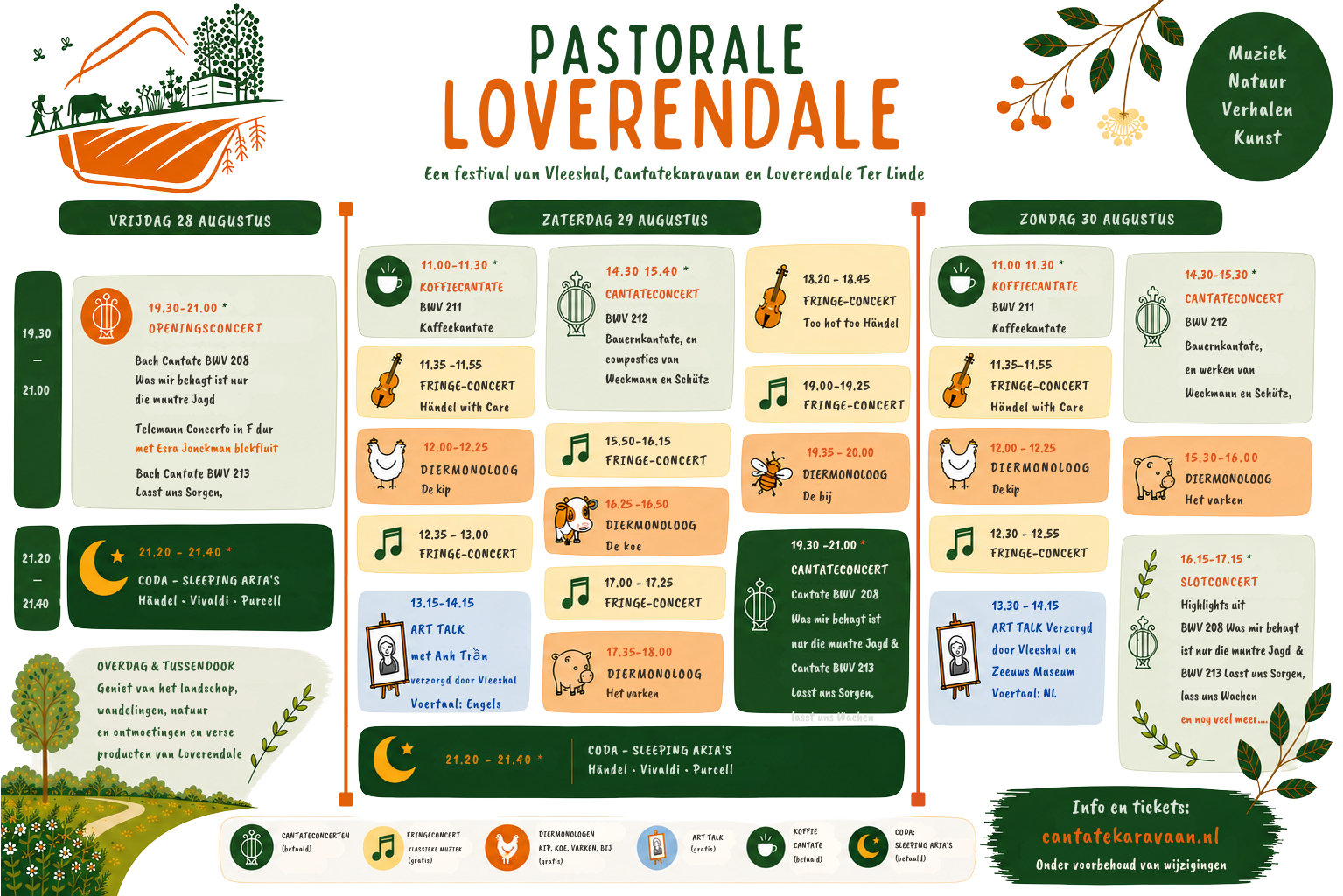 Poster Loverendale Pastorale - Festival van de Cantatekaravaan, augustus 2026
